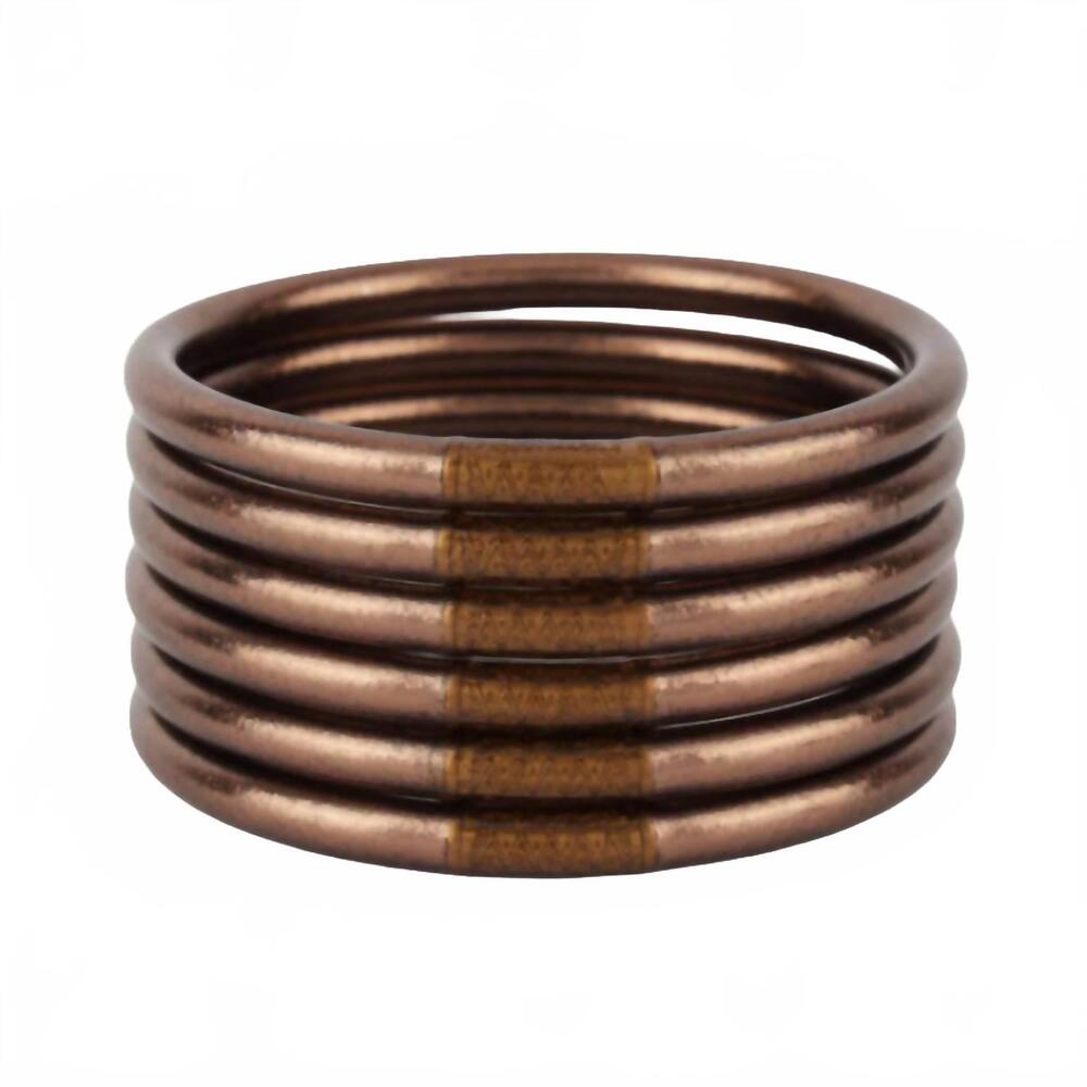 Stacked Copper-Tone Coil Bracelet - Women's Jewelry